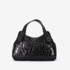 Geanta dama ENZO NORI model SIENNA piele naturală negru laser