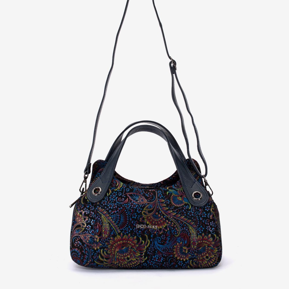 Geanta dama ENZO NORI model SIENNA piele naturală multicolor