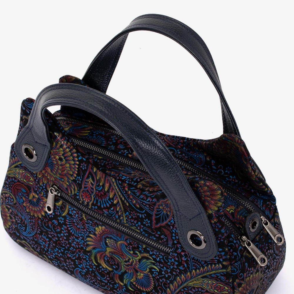 Geanta dama ENZO NORI model SIENNA piele naturală multicolor
