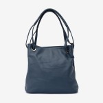 Geanta shopper ENZO NORI model STAR piele naturală albastru