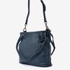 Geanta shopper ENZO NORI model STAR piele naturală albastru - Imagine 3