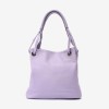 Geanta shopper ENZO NORI model STAR piele naturală violet - Imagine 1