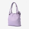 Geanta shopper ENZO NORI model STAR piele naturală violet - Imagine 2