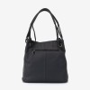 Geanta shopper ENZO NORI model STAR piele naturală bleumarin  - Imagine 4