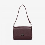 Geantă crossbody ENZO NORI model MARCELA din piele naturală burgundy