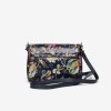 Geantă crossbody ENZO NORI model MARCELA din piele naturală albastru cu flori - Imagine 3