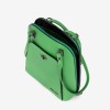 Geanta dama model LIMA din piele naturală verde - Imagine 3