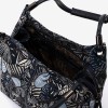 Geanta dama ENZO NORI model ADELA din piele naturală albastru cu imprimeu - Imagine 3