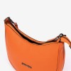 Geanta casual ENZO NORI model VALENCIA din piele naturală orange - Imagine 3