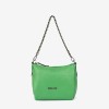 Geanta shopper model RONY din piele naturală verde - Imagine 1