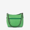Geanta shopper model RONY din piele naturală verde - Imagine 4