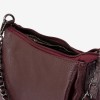 Geanta shopper model RONY din piele naturală burgundy - Imagine 3