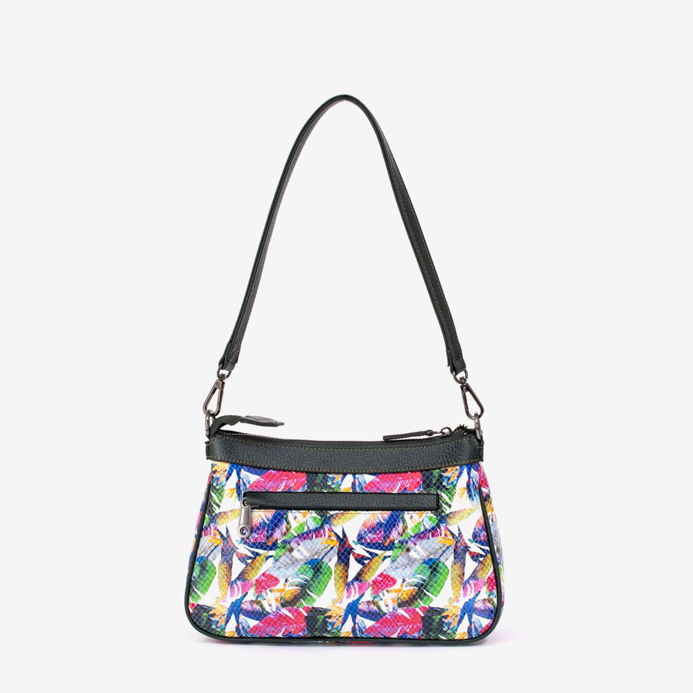Geanta casual ENZO NORI model LORENA din piele naturală multicolor