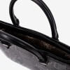 Geanta dama ENZO NORI model MILANA piele naturală negru cu imprimeu - Imagine 3