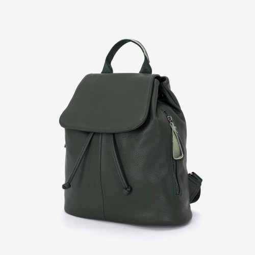 Rucsac dama model SHELY din piele ecologica verde