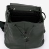 Rucsac dama model SHELY din piele ecologica verde - Imagine 3