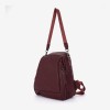 Rucsac dama model REINY din piele ecologica rosu - Imagine 2