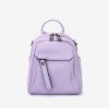Rucsac dama ENZO NORI model KAILEY din piele naturala  violet - Imagine 1