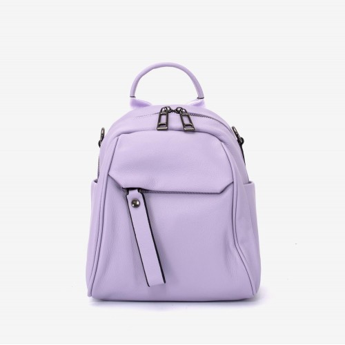 Rucsac dama ENZO NORI model KAILEY din piele naturala  violet