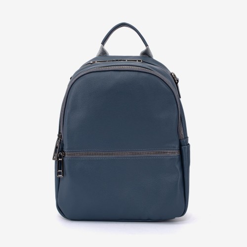 Rucsac dama ENZO NORI model PAM din piele naturala albastru