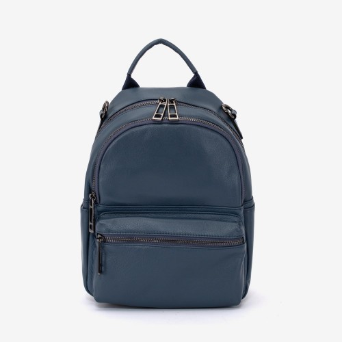 Rucsac dama ENZO NORI model LAUREL din piele naturala albastru