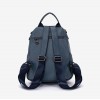 Rucsac dama ENZO NORI model LAUREL din piele naturala albastru - Imagine 4