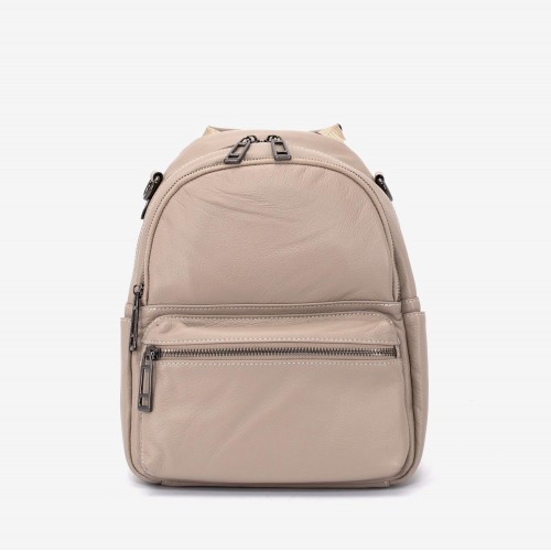 Rucsac dama ENZO NORI model LAUREL din piele naturala bej