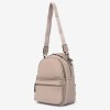 Rucsac dama ENZO NORI model LAUREL din piele naturala bej - Imagine 2
