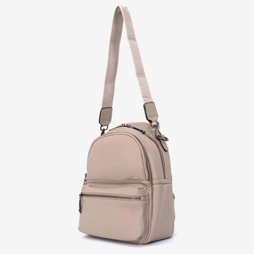 Rucsac dama ENZO NORI model LAUREL din piele naturala bej