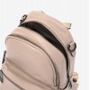 Rucsac dama ENZO NORI model LAUREL din piele naturala bej - Imagine 3