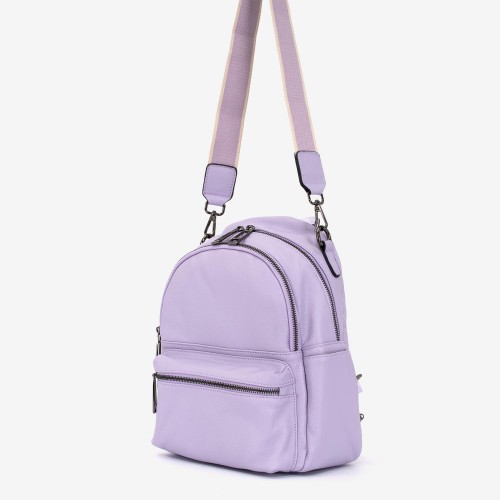 Rucsac dama ENZO NORI model LAUREL din piele naturala violet