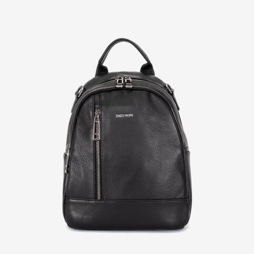 Rucsac dama ENZO NORI model ARELY din piele naturala negru
