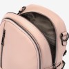 Rucsac dama ENZO NORI model ARELY din piele naturala roz - Imagine 3