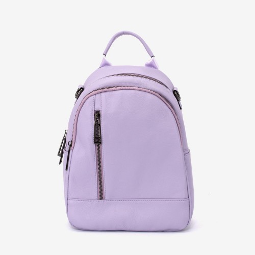 Rucsac dama ENZO NORI model ARELY din piele naturala violet