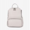 Rucsac dama ENZO NORI model ESTEL din piele naturala alb - Imagine 1