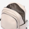 Rucsac dama ENZO NORI model CARMELA din piele naturala alb - Imagine 2