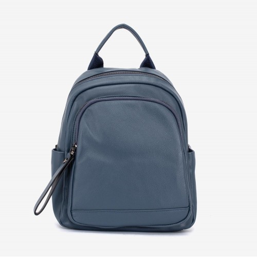 Rucsac dama ENZO NORI model CARMELA din piele naturala albastru