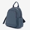 Rucsac dama ENZO NORI model CARMELA din piele naturala albastru - Imagine 2