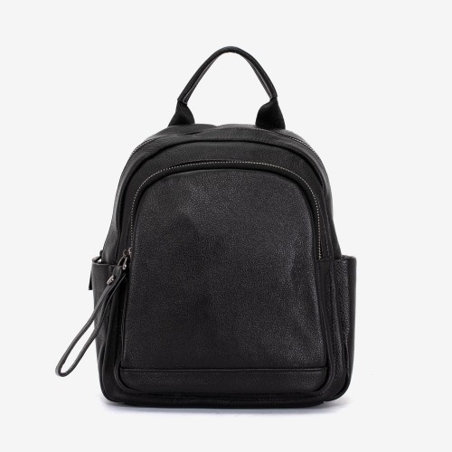 Rucsac dama ENZO NORI model CARMELA din piele naturala negru