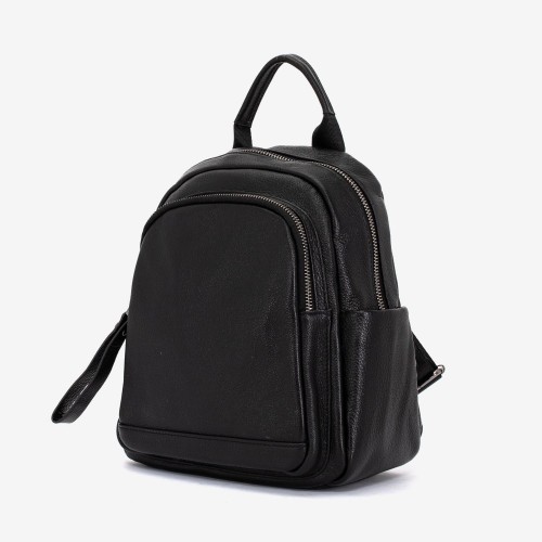 Rucsac dama ENZO NORI model CARMELA din piele naturala negru