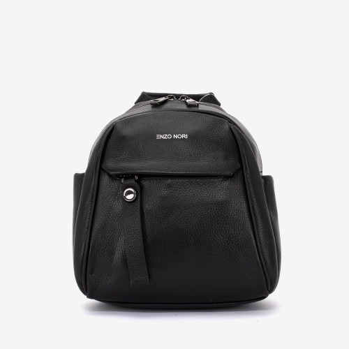 Rucsac dama ENZO NORI model RIVA-S din piele naturala negru