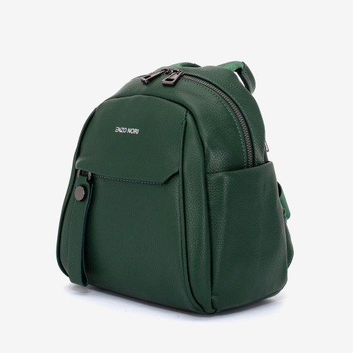 Rucsac dama ENZO NORI model RIVA-S din piele naturala verde
