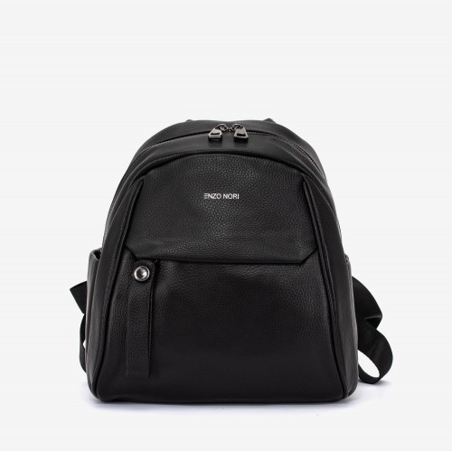 Rucsac dama ENZO NORI model RIVA din piele naturala negru
