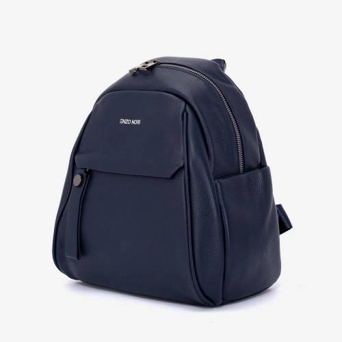 Rucsac dama ENZO NORI model RIVA din piele naturala albastru