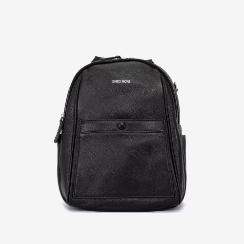 Rucsac dama ENZO NORI model LUCY din piele naturala negru
