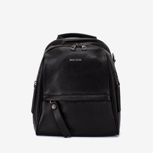 Rucsac dama ENZO NORI model TINA din piele naturala negru