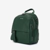 Rucsac dama ENZO NORI model TINA din piele naturala verde - Imagine 2