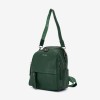Rucsac dama ENZO NORI model TINA din piele naturala verde - Imagine 3