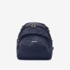 Rucsac dama ENZO NORI model TINY din piele naturala albastru - Imagine 1