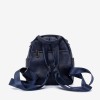 Rucsac dama ENZO NORI model TINY din piele naturala albastru - Imagine 4